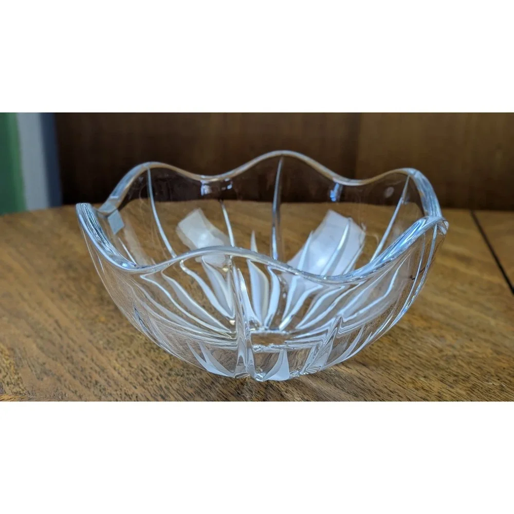 Vintage Crystal Mikasa Flame D'Amore Bowl Pattern 10